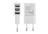Полнач со 3 USB влеза за мобилен, таблет, MP3 player, и сл. бесплатна достава